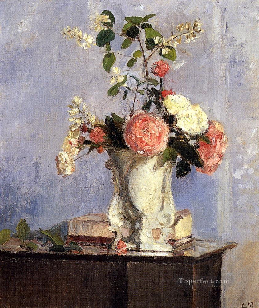 ramo de flores 1873 Camille Pissarro Pintura al óleo